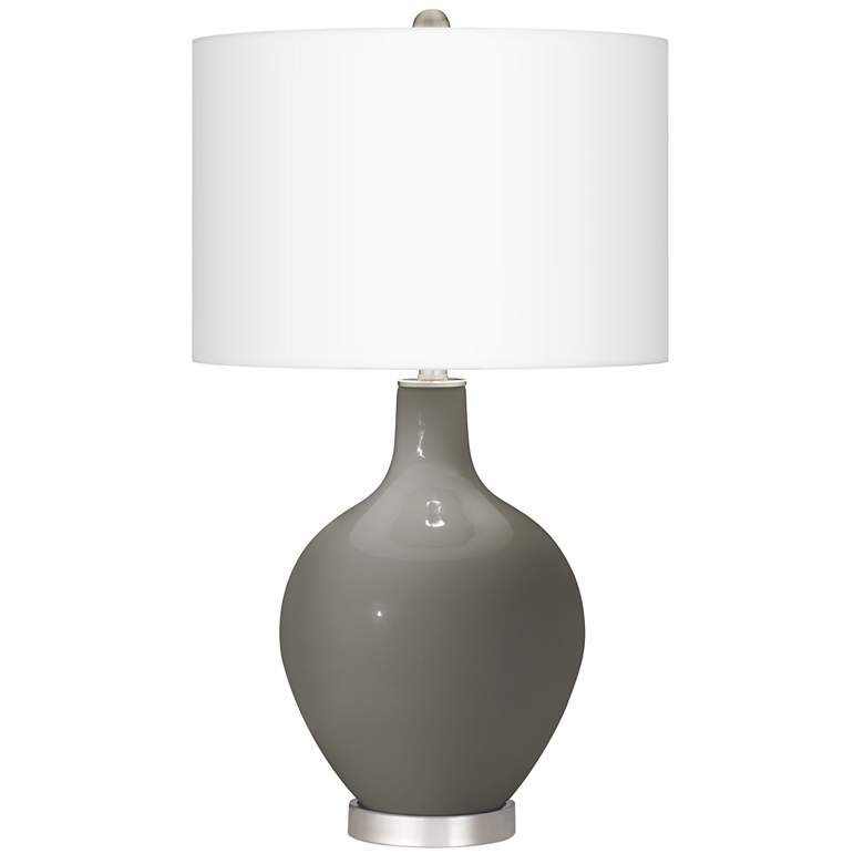 Image 2 Guantlet Gray Ovo Table Lamp With Dimmer