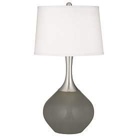 Image2 of Guantlet Gray Spencer Table Lamp with Dimmer