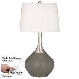 Image1 of Guantlet Gray Spencer Table Lamp with Dimmer