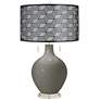 Guantlet Gray Toby Table Lamp With Black Metal Shade