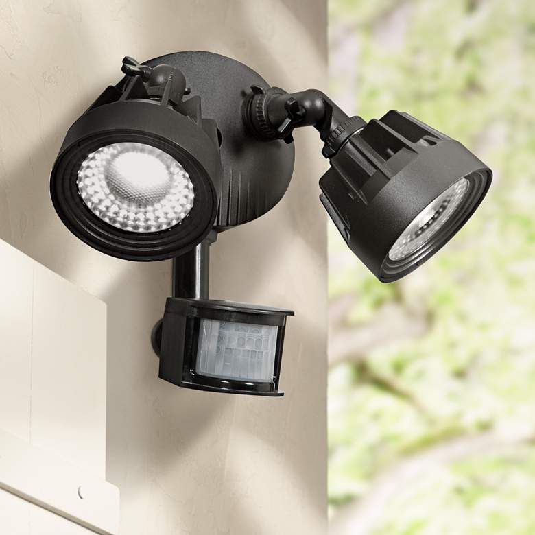 Image 1 Guardian 10 inch High LED Black Outdoor Spotlight