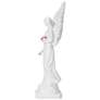 Guardian Angel Open Wings 15" High Statue with LED Spotlight