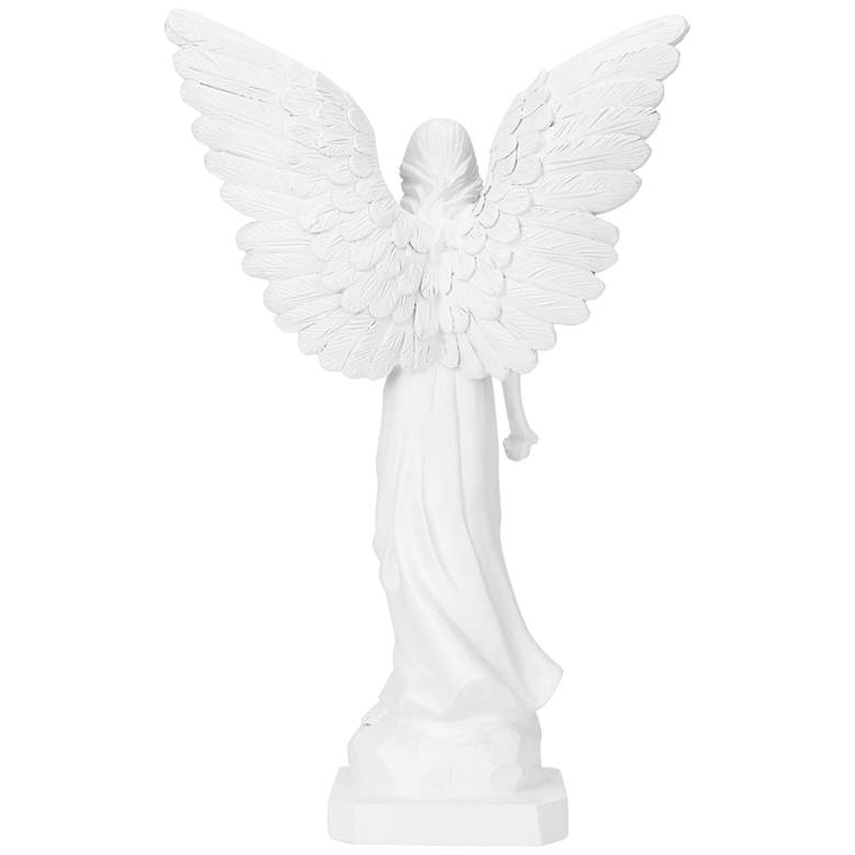 Image 4 Guardian Angel Open Wings 15" High Statue with LED Spotlight more views