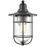 1_Guavara 14" High Powder-Coated Black Outdoor Wall Light