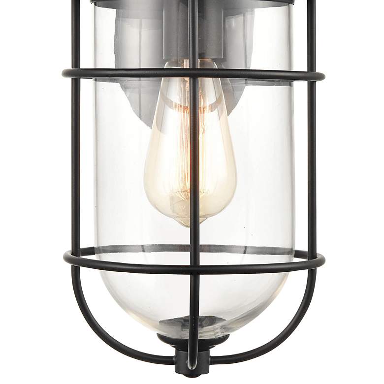 Image 2 Guavara 14" High Powder-Coated Black Outdoor Wall Light more views