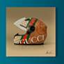 Gucci Fabulous Helmet 24" Square Printed Glass Wall Art