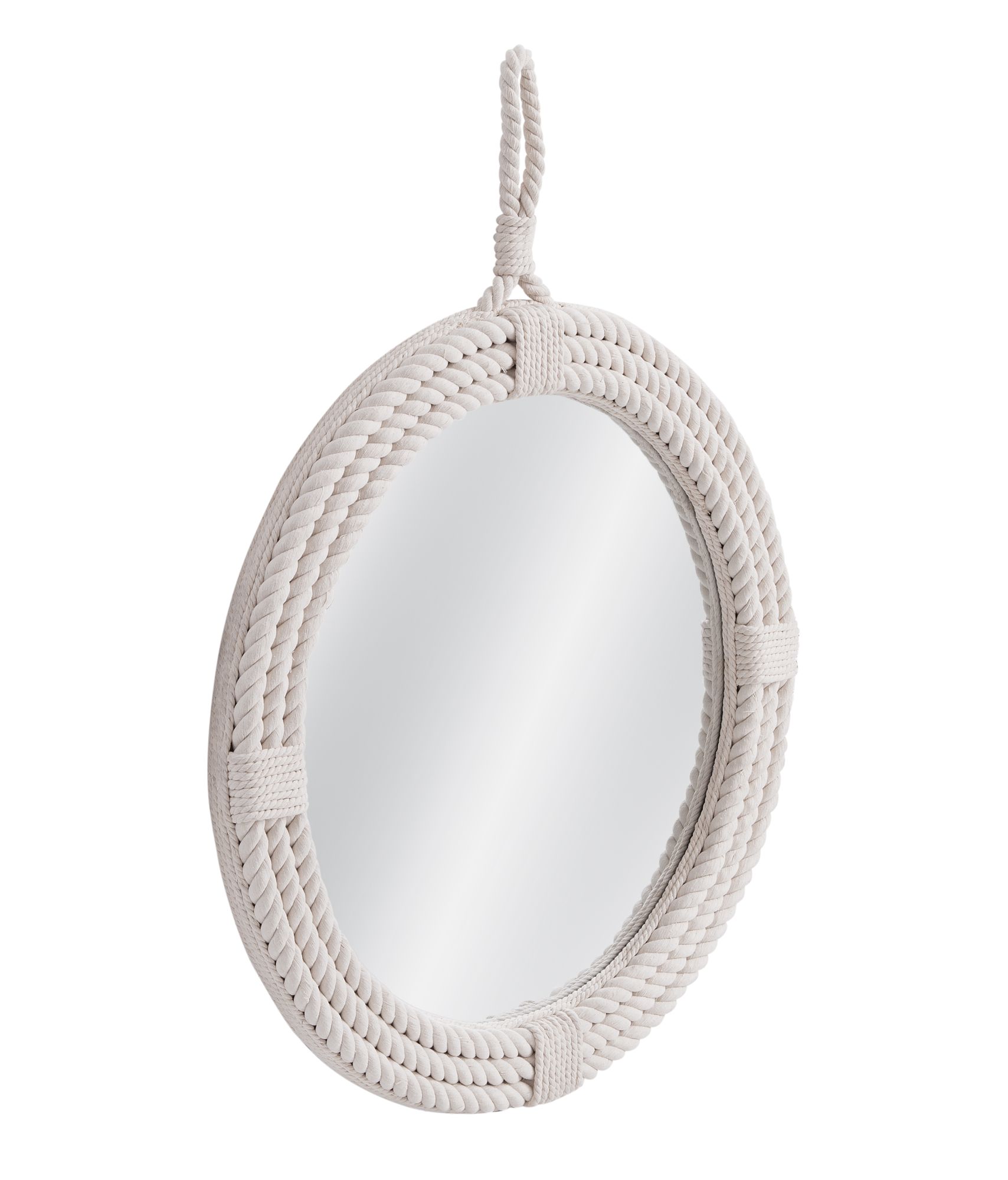 Image 2 Guedry 38" x 46" Natural Rope Wall Mirror more views