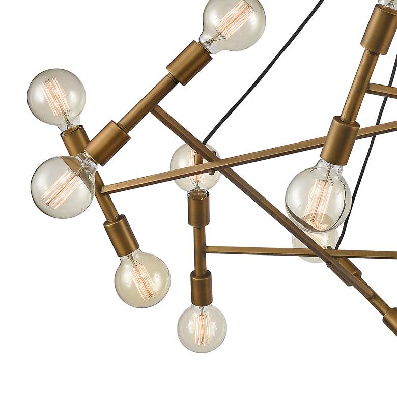 Image 3 Guesting 54" Wide 20-Light Chandelier - Antique Brass more views