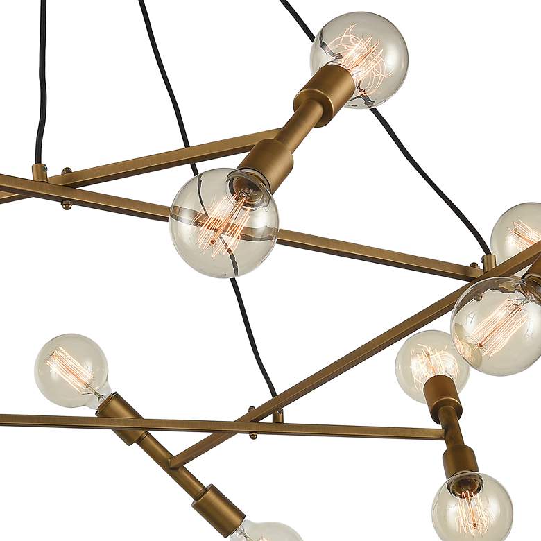 Image 4 Guesting 54" Wide 20-Light Chandelier - Antique Brass more views