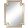 Gufin Gold Leaf 27" x 38" Cut Corner Rectangular Mirror