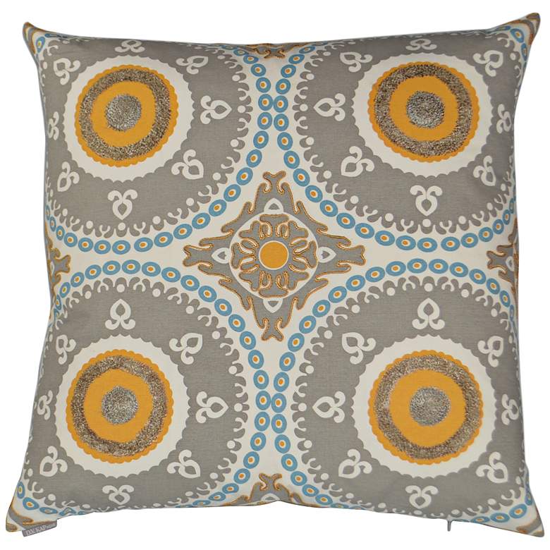 Image 1 Guido Gray 24 inch Square Decorative Throw Pillow