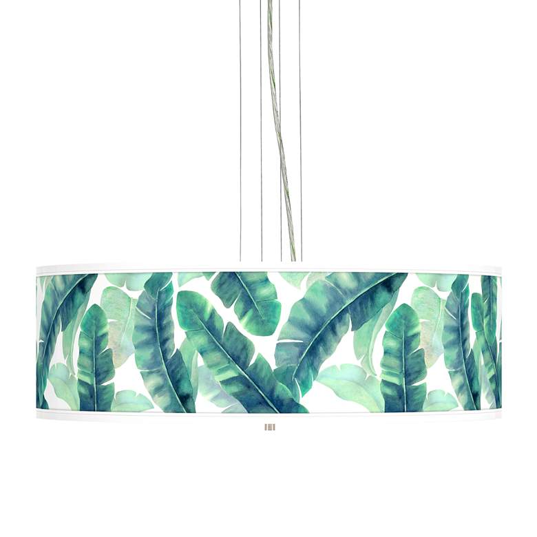 Image 1 Guinea Giclee 24" Wide 4-Light Pendant Chandelier