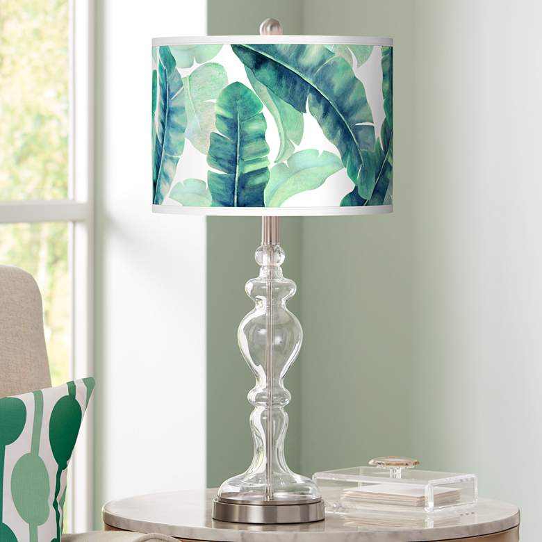Image 1 Guinea Giclee Apothecary Clear Glass Table Lamp