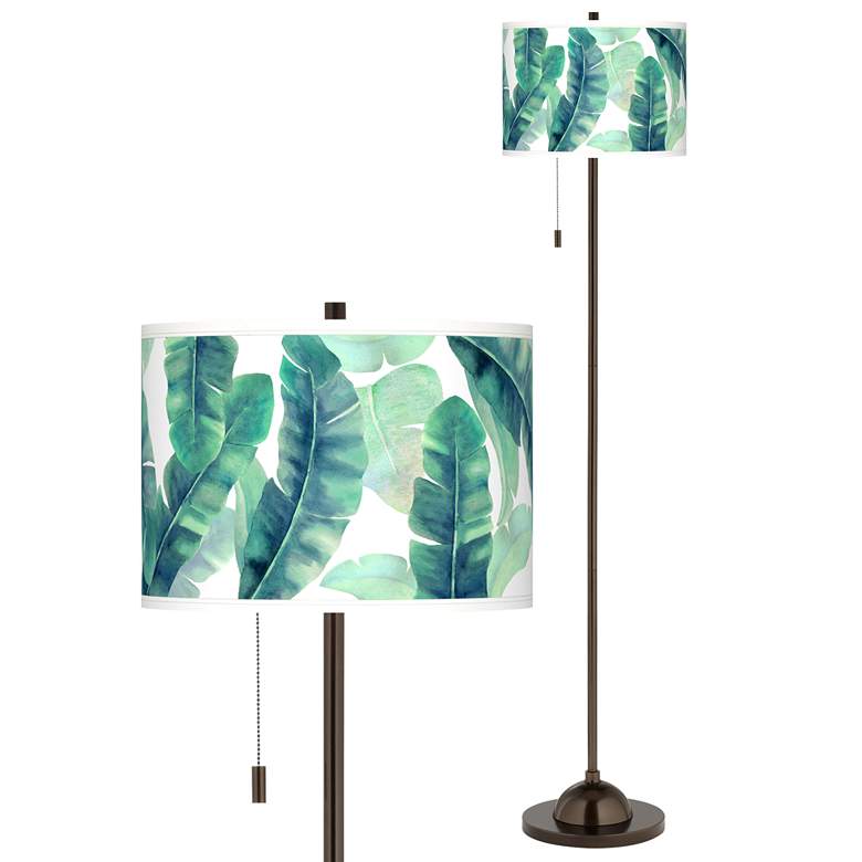 Image 1 Guinea Giclee Glow Bronze Club Floor Lamp