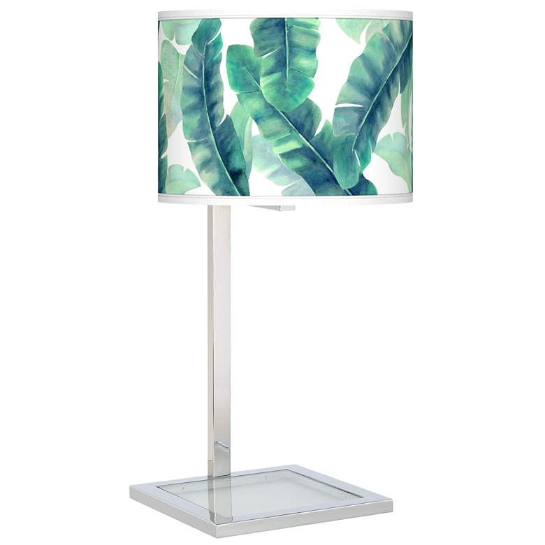 Image 1 Guinea Glass Inset Table Lamp