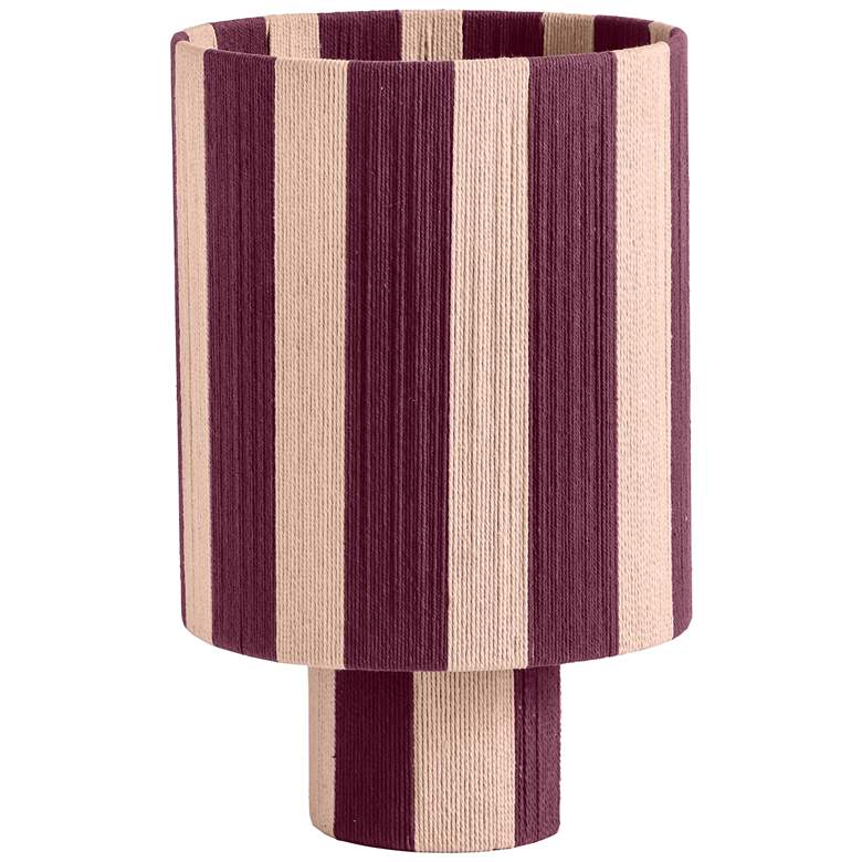 Image 1 Guinevere 16" High Purple and Pink Cotton Accent Table Lamp