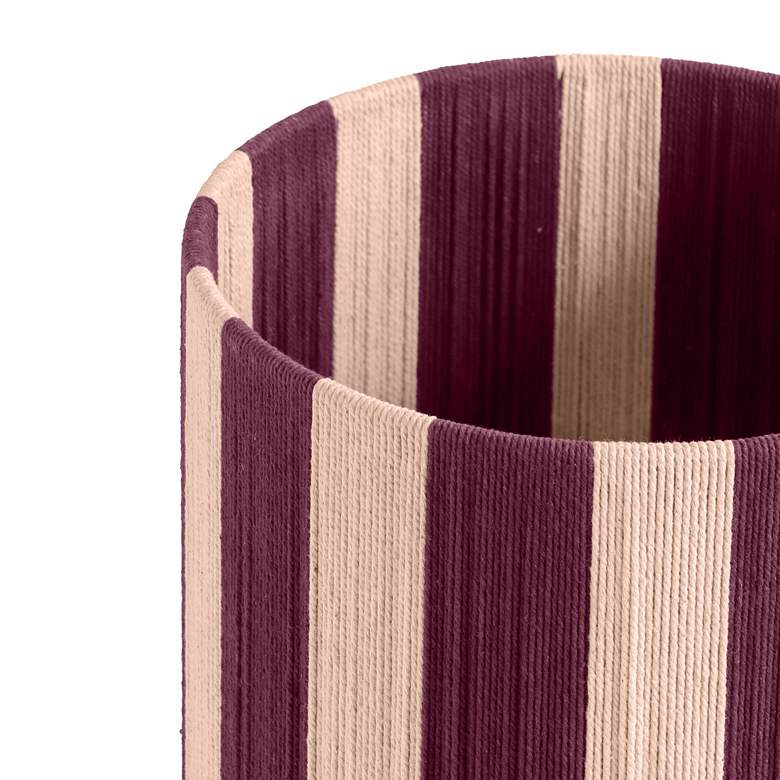 Image 2 Guinevere 16" High Purple and Pink Cotton Accent Table Lamp more views