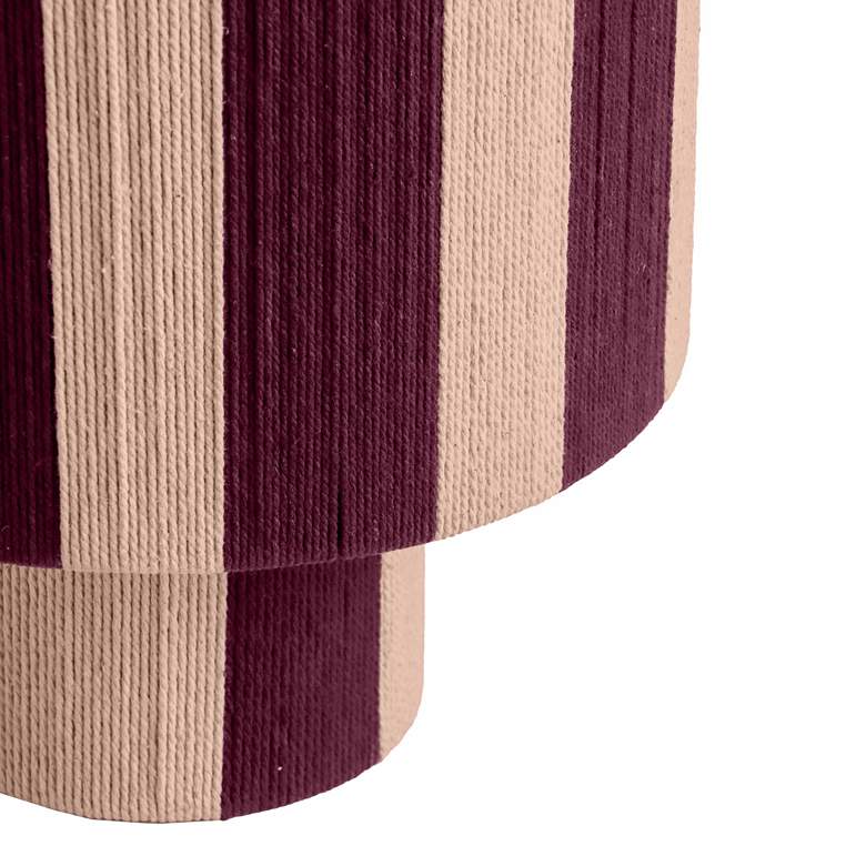Image 3 Guinevere 16" High Purple and Pink Cotton Accent Table Lamp more views