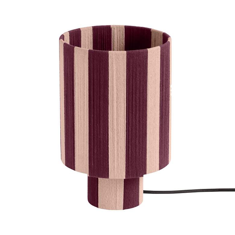 Image 4 Guinevere 16" High Purple and Pink Cotton Accent Table Lamp more views
