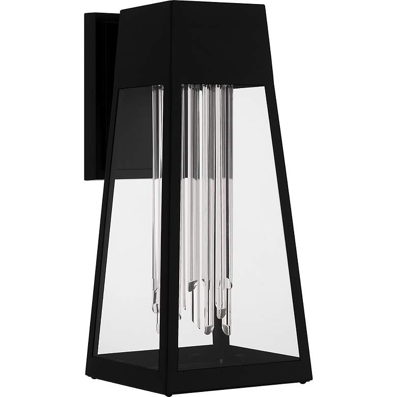 Image 2 Guinn Integrated LED Matte Black Outdoor Wall Lantern more views