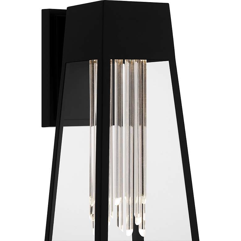 Image 5 Guinn Integrated LED Matte Black Outdoor Wall Lantern more views