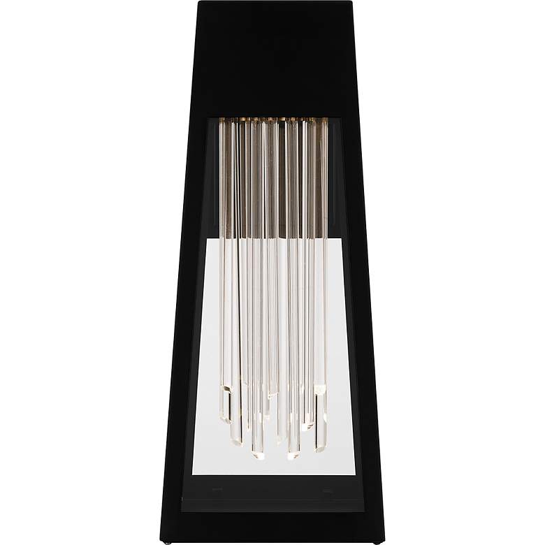 Image 3 Guinn Integrated LED Matte Black Outdoor Wall Lantern more views
