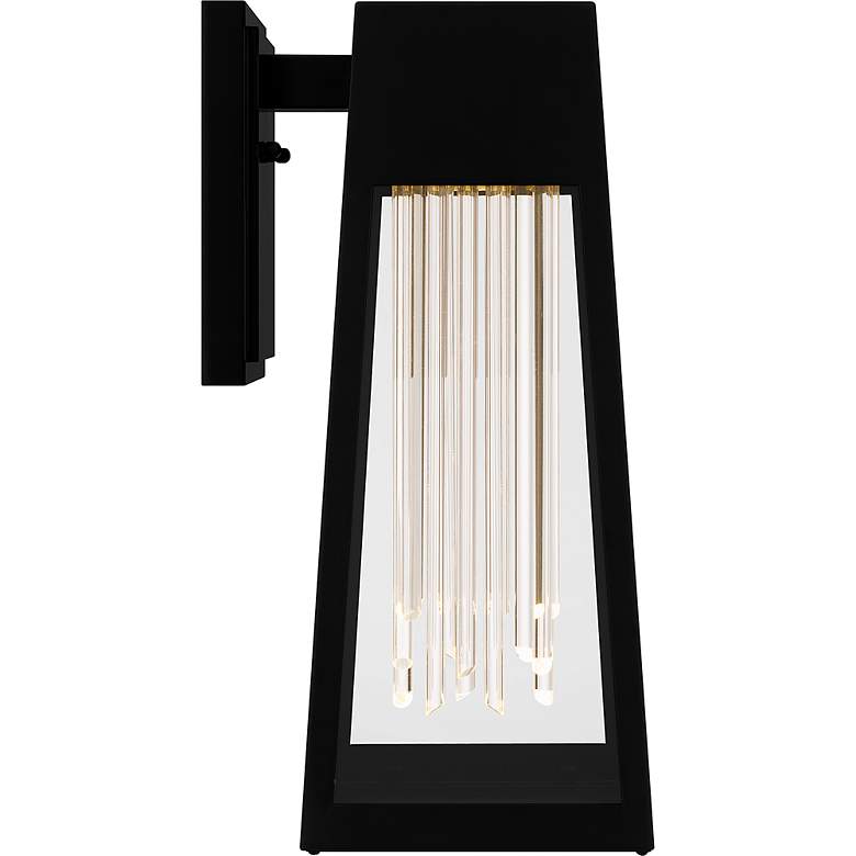 Image 4 Guinn Integrated LED Matte Black Outdoor Wall Lantern more views