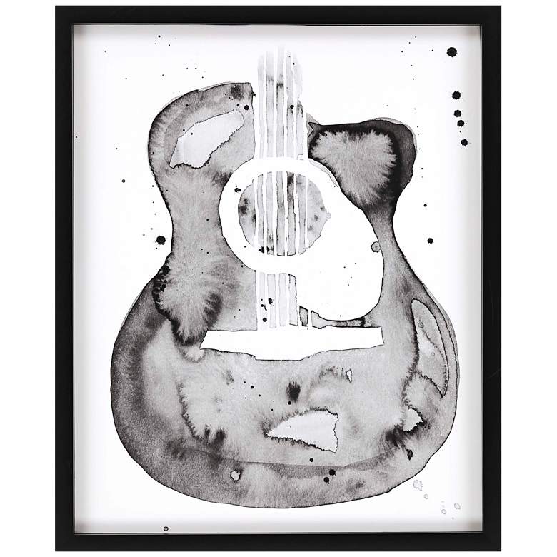 Image 1 Guitar Flow I 43" High Framed Giclee Wall Art