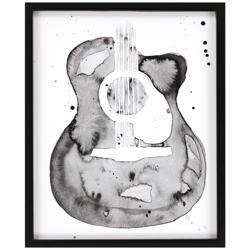 Guitar Flow I 43&quot; High Framed Giclee Wall Art