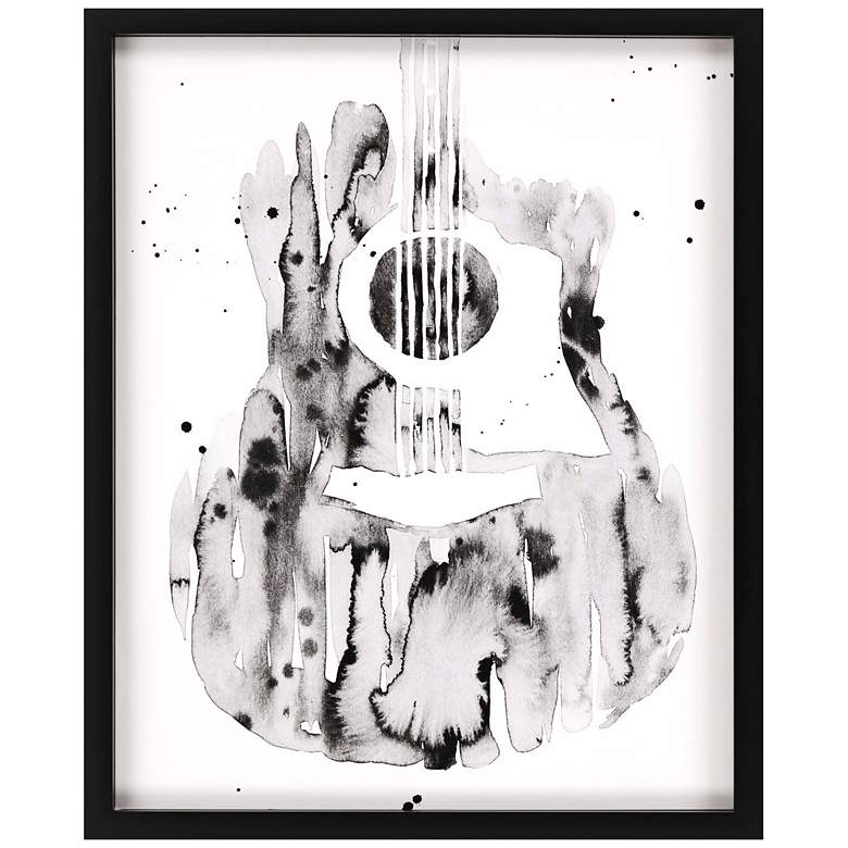 Image 1 Guitar Flow III 43" High Framed Giclee Wall Art