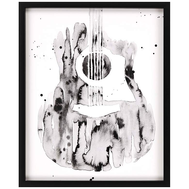 Image 1 Guitar Flow III 43 inch High Framed Giclee Wall Art