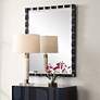 3_Gulf Navy Lacquer 31" x 39" Rectangular Wall Mirror more views