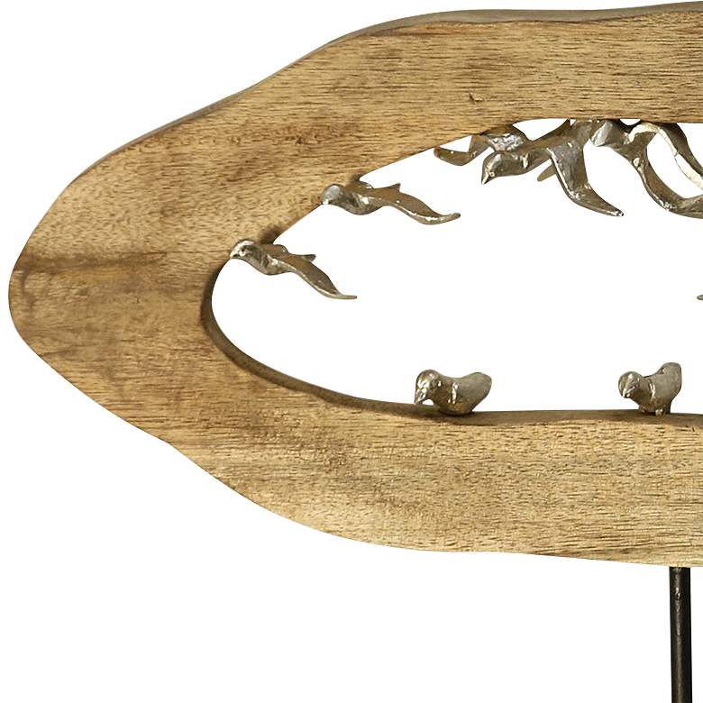 Image 2 Gull Crevasse Natural Carved Wood Table Top Accessory more views