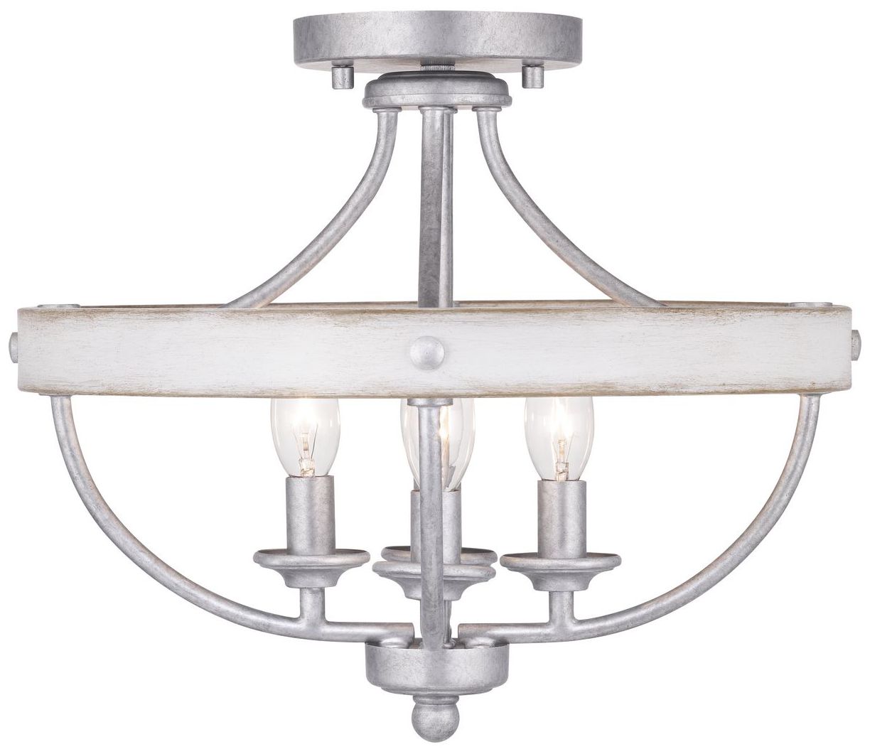Gulliver Collection Four-Light 14-1/4" Semi-Flush Convertible