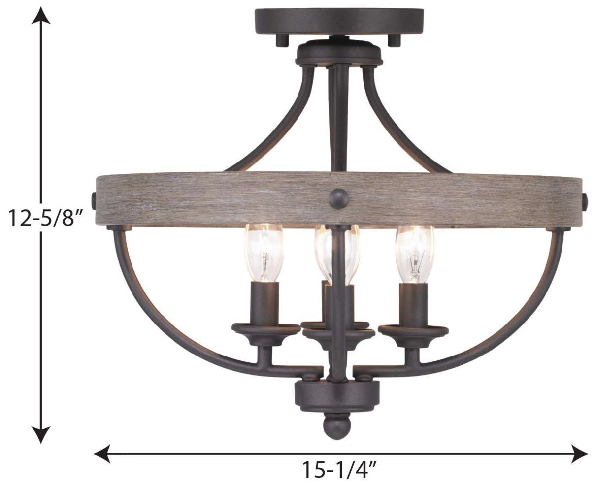 Image 4 Gulliver Collection Four-Light 14-1/4" Semi-Flush Convertible more views