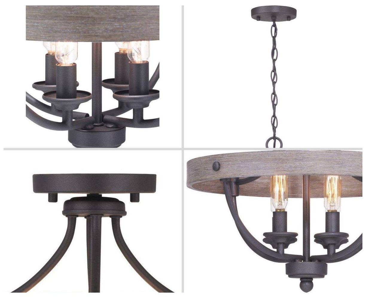 Image 7 Gulliver Collection Four-Light 14-1/4" Semi-Flush Convertible more views