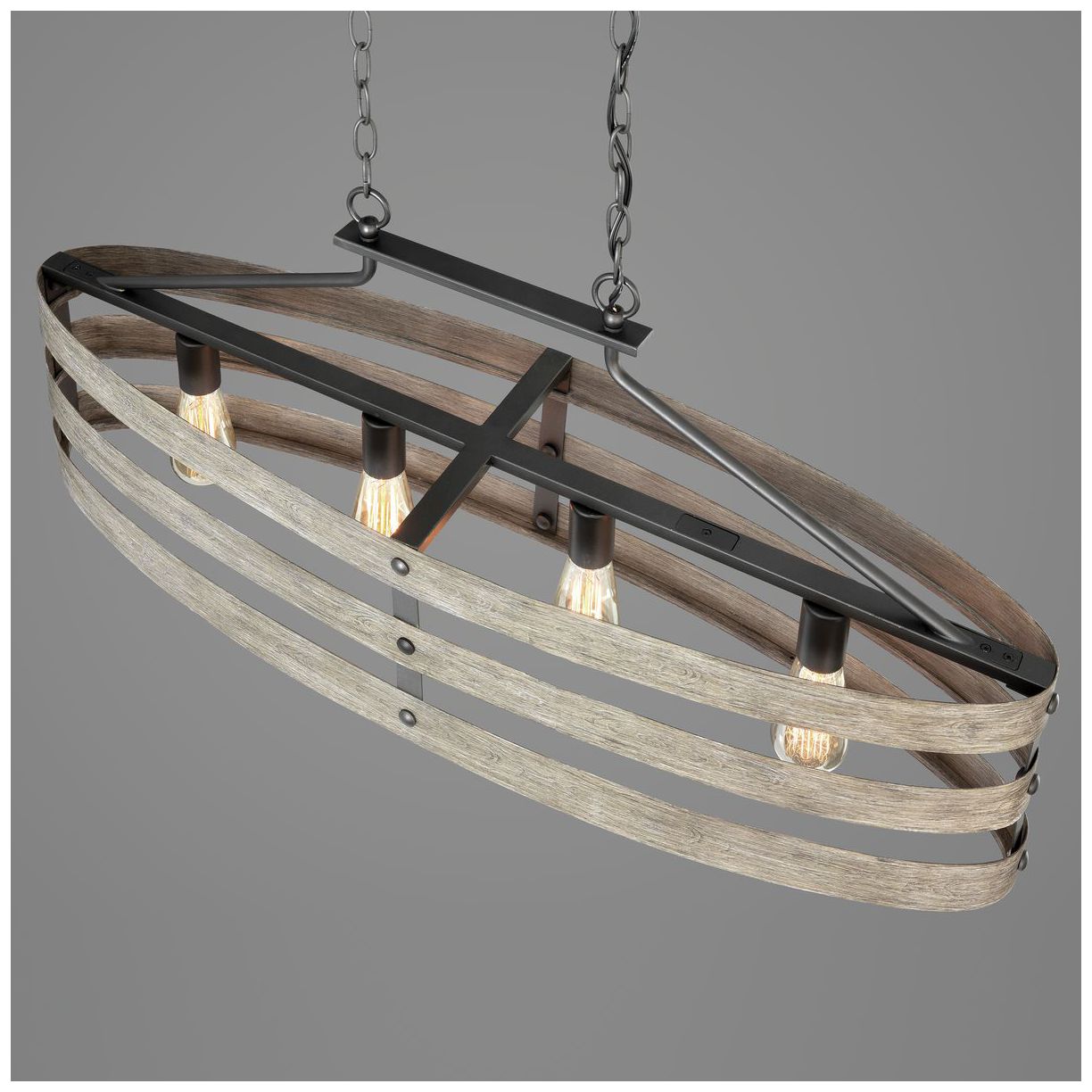 Image 7 Gulliver Collection Four-Light Linear Chandelier Light more views