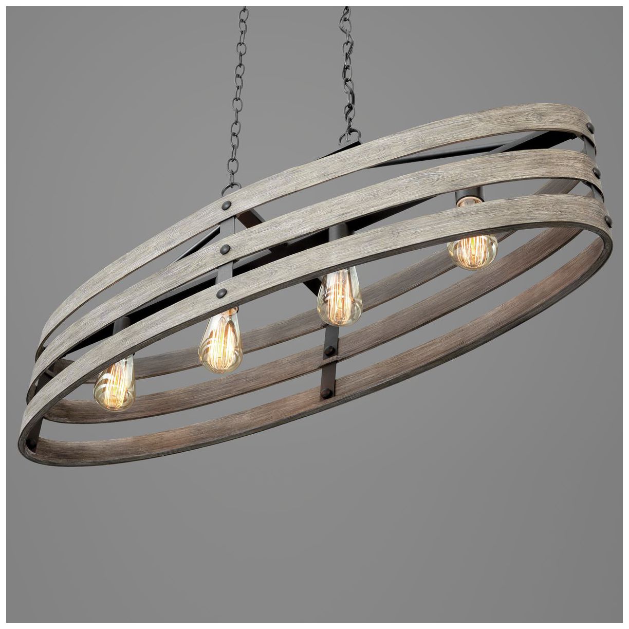 Gulliver Collection Four-Light Linear Chandelier Light