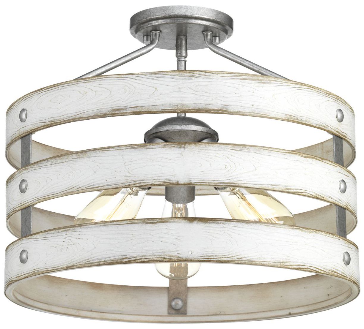 Gulliver Collection Three-Light 17" Semi-Flush Convertible