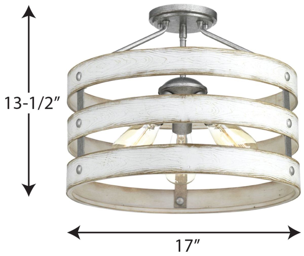 Image 4 Gulliver Collection Three-Light 17" Semi-Flush Convertible more views