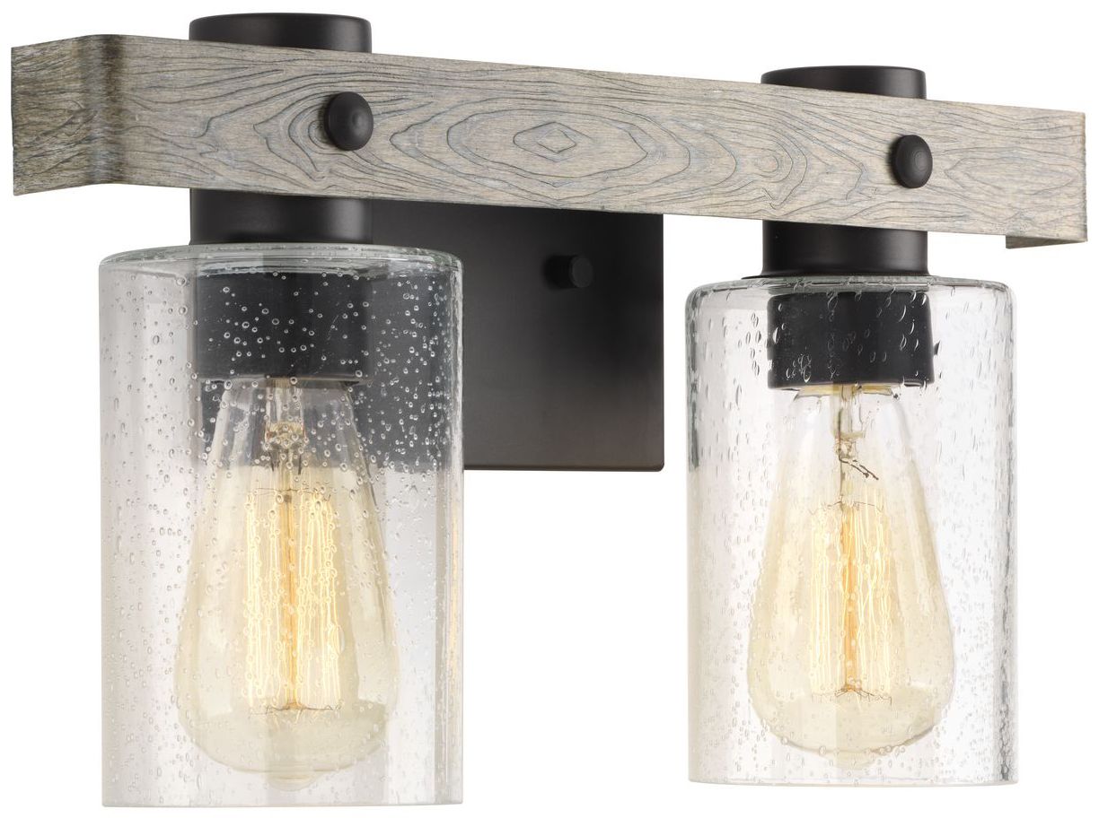 Image 3 Gulliver Collection Two-Light Clear Seeded Glass Coastal Bath Vanity Light more views