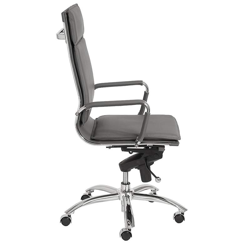 Image 3 Gunar Gray Leatherette High Back Swivel Office Chair more views