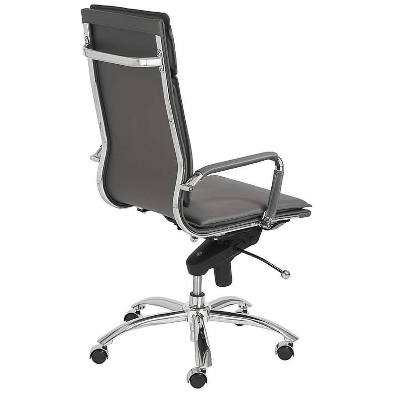 Image 4 Gunar Gray Leatherette High Back Swivel Office Chair more views