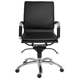 Image2 of Gunar Pro Black Low Back Adjustable Swivel Office Chair more views