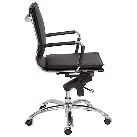Image3 of Gunar Pro Black Low Back Adjustable Swivel Office Chair more views