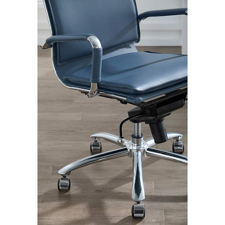 Image 4 Gunar Pro Blue High Back Adjustable Swivel Office Chair more views