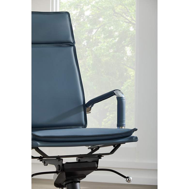 Image 5 Gunar Pro Blue High Back Adjustable Swivel Office Chair more views
