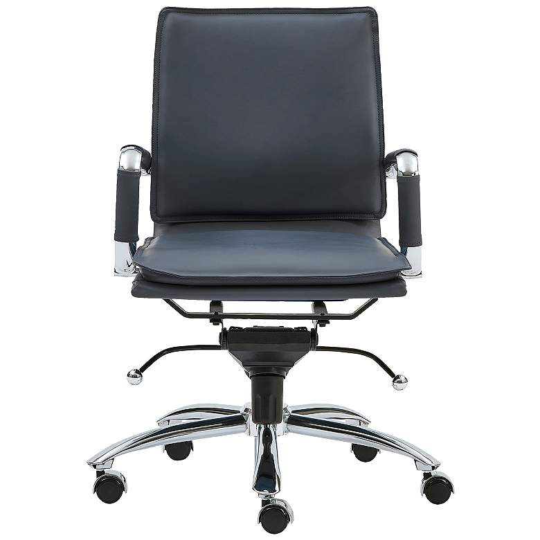 Image 5 Gunar Pro Blue Low Back Adjustable Swivel Office Chair more views