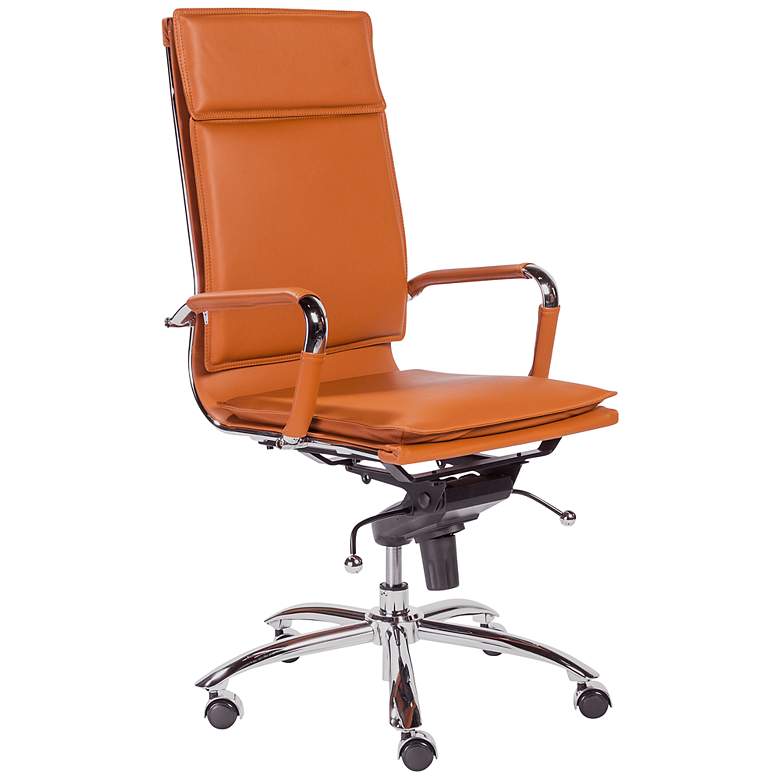 Image 1 Gunar Pro Cognac High Back Adjustable Swivel Office Chair