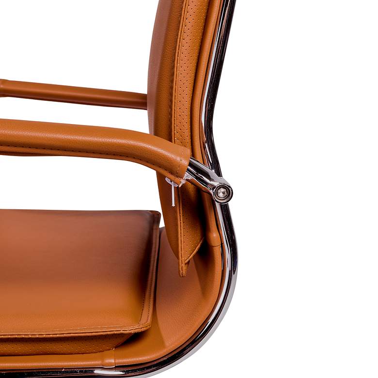Image 3 Gunar Pro Cognac Low Back Adjustable Swivel Office Chair more views